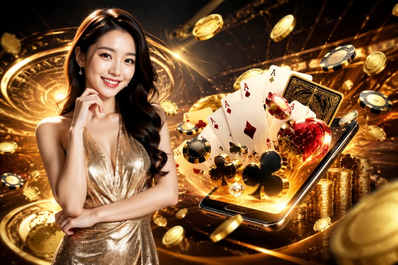 Tổng hợp các loại game bài phổ biến như Poker, Baccarat và hình ảnh live casino tại New88.